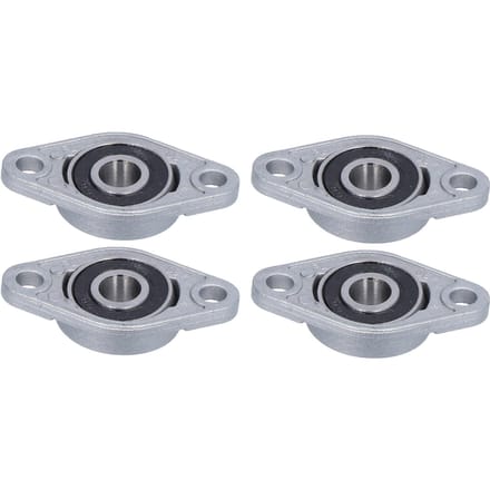 4 stuks flensgemonteerd lager horizontale trapeziumschroef beugel ondersteuning voor 3D-printer T8 gray