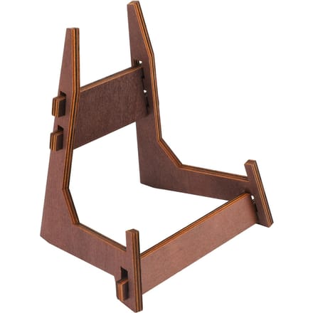 Bord Display Stand Multifunctioneel Beukenhout N-vorm Decoratieve Bordhouder Display Stand brown