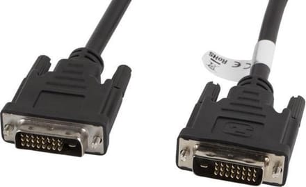 Lanberg Dvi-D Kabel M/M 1,8M Voor Computermonitor Hoogwaardige Connector