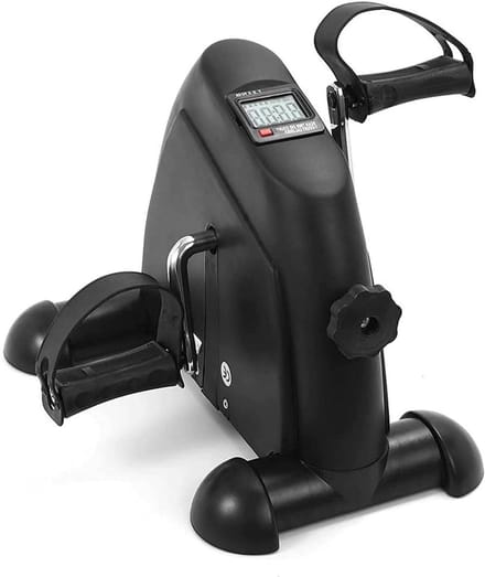 Mini Pedaal Hometrainer - Oefenfiets Bureau - Lage Impact Training - Met LCD Display - 31cm Hoog - Zwart