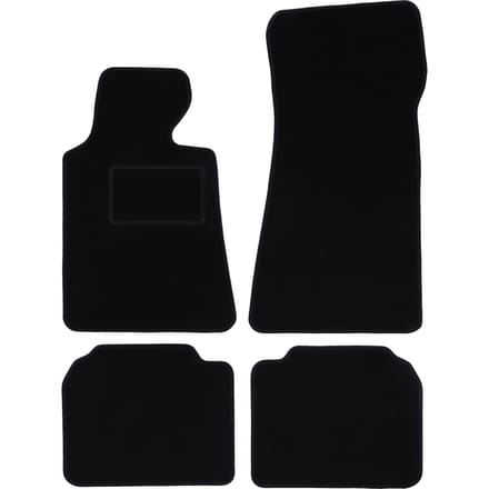 Zwarte veloursmatten voor: BMW 7 E32 sedan (1986-1994)