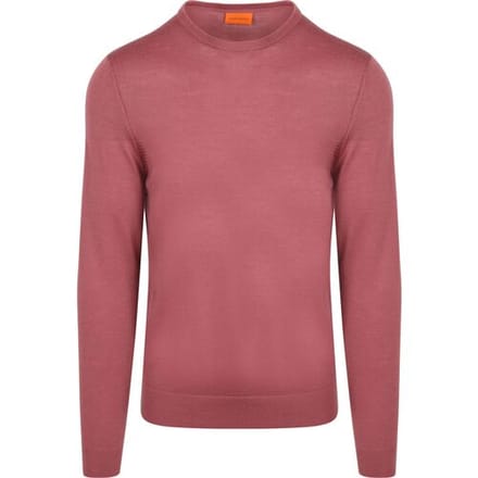 Suitable Merino Pullover Mauve - Maat XXL - Heren - Sweater