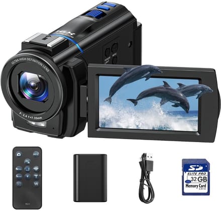 DailySupplies® Handycam - Videocamera - Vlog Camera voor Beginners