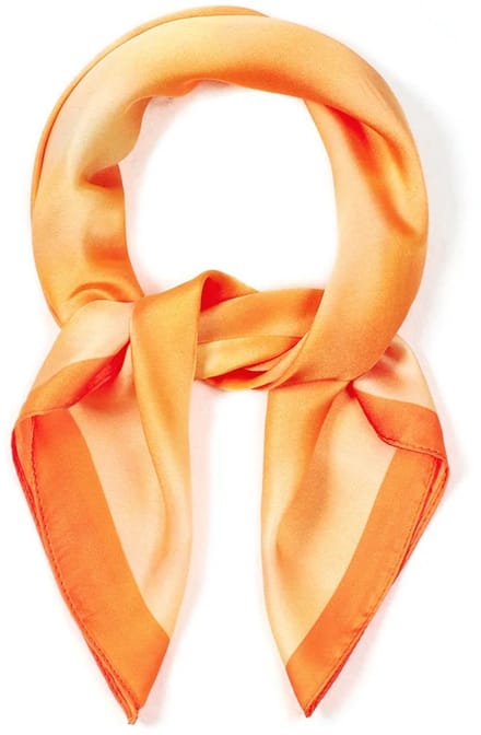Zomersjaals met bloemenprint, casual, polyester, dagelijkse accessoires Oranje