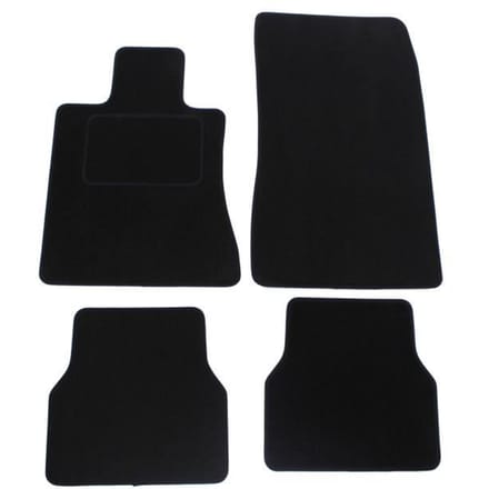 Vloermatten - BMW - E30 - Zwart velours - Nauwkeurige pasvorm - Antislip