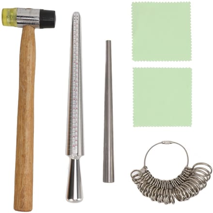 Kit de 6 mandrins à bagues de petite taille en aluminium, outil multifonctionnel efficace pour beige