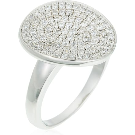 Orphelia ZR-3516/60 - Ring Ovalino - Micro Pavé Zirconium - 925 Zilver - Maat 60