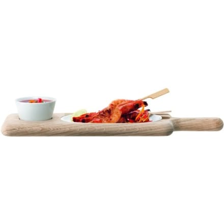 Serveerset - Met Houten Dienblad - Wit