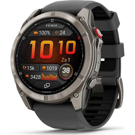Garmin fenix 8 Pro - Smartwatch - 51 mm - AMOLED - Ingebouwde inReach® technologie - LTE connectiviteit - Tot 27 dagen batterijduur - Titanium