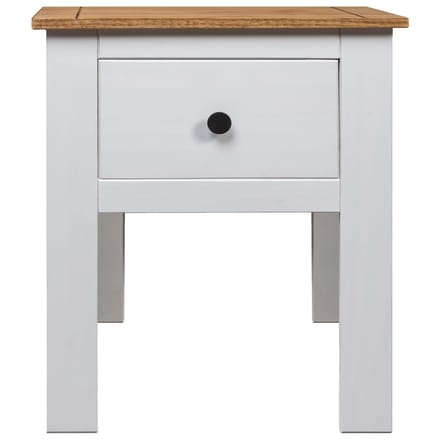 vidaXL - Nachtkastje - Panama - Range - 46x40x57 - cm - grenenhout - wit