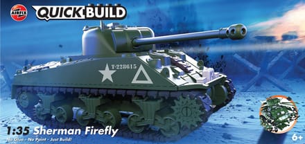 Airfix Modelbouwpakket - J6042 QUICKBUILD Sherman Firefly Tank Plastic - Airfix - Modelbouw