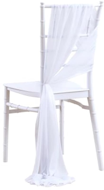 10 stuks stoelhoezen van chiffon voor bruiloften en evenementen