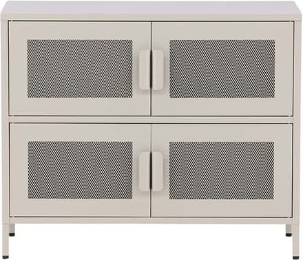 Nett dressoir 4 deuren beige.