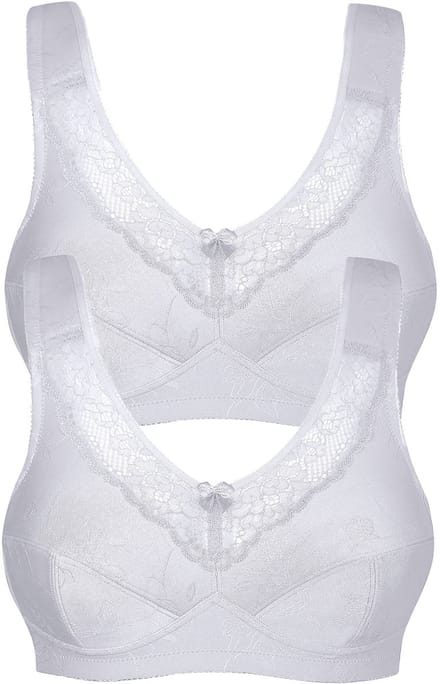 2-pack ontlastings-BH zonder beugel Basic