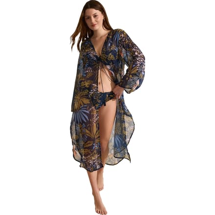Mid-length strandkimono voor vrouwen Selmark Amazonia