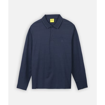 Polo Shirt Korte Mouw Oxbow Gestructureerde polo met lange mouwen NAVAL
