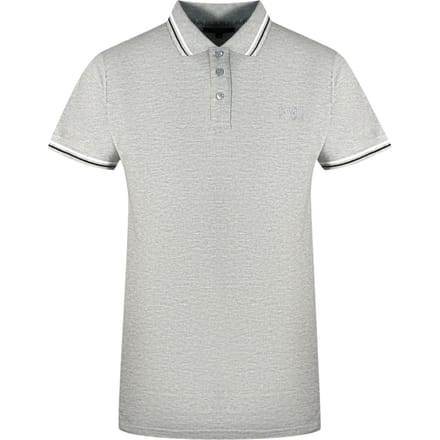 Cavalli Class Dubbel Tipped Kraag Grijze Polo Shirt