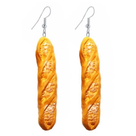 Fako Bijoux® - Oorbellen - Bakkerij - Stokbrood - 70mm