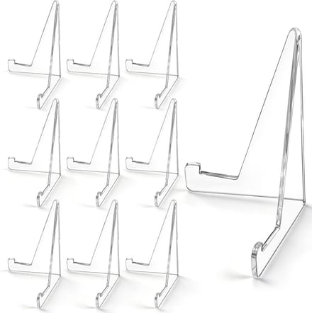 Kaartenstandaard Set - Display Houders - Kaarten Tonen - Stapelbaar Ontwerp - 58 x 85 cm - Transparant
