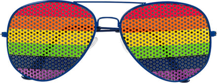 Boland - Partybril Rainbow rock Multi - Volwassenen - Pride - Pride