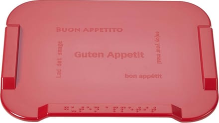 Boterhamplankje Antislip - Rood - Zonder Pinnetjes