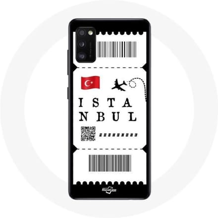 Coque Samsung Galaxy A41 Billet d'avion Istanbul