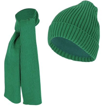 Muts & Sjaal jongens - Ribbed - Effen - Camel / 2/4 Jaar