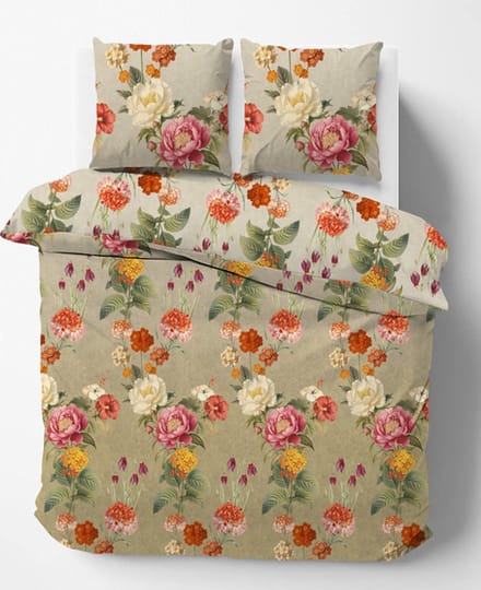 iSleep Dekbedovertrek Milou - Eenpersoons - 140x200/220 cm - Multi