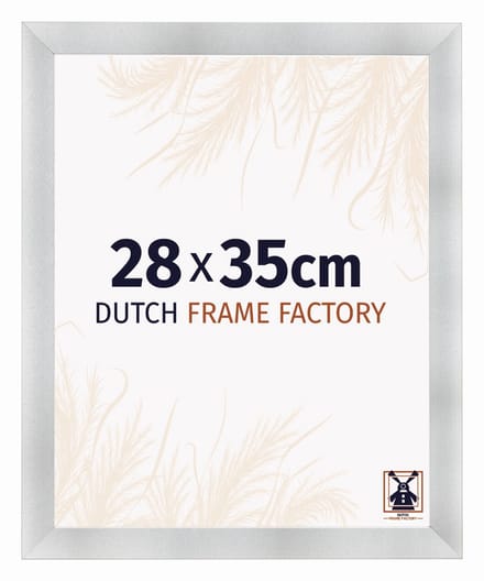 Fotolijst 28x35 cm - MDF - Aluminium Geborsteld - Praag