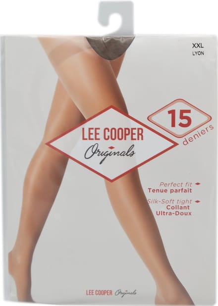 Panty 15 deniers- Lee Cooper - large - 3 stuks - lyon - Perfecte pasvorm - Zeer elastisch - dunne panty