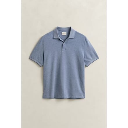 Gant Polo 2-Tone Short Sleeve Cotton Vintage Blue / male