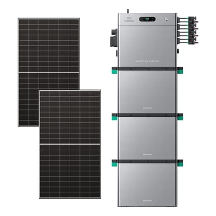 Zendure SolarFlow 2400 Pro - SolarFlow 2400 Pro (2.4 kWh) / 3*AB3000L (8.64 kWh) / 2*515W Bifacial Panel  (1300Wp Max)