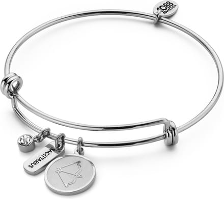 CO88 Collection Zodiac 8CB-90433 Stalen armband - Sterrenbeeld Boogschutter - Zilverkleurig