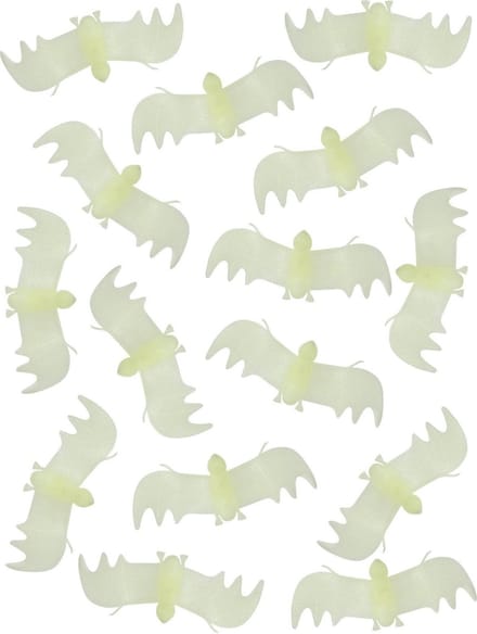 Fosforescerende witte vleermuis decoraties - Feestdecoratievoorwerp