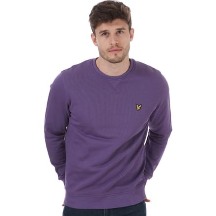 Lyle en Scott sweatshirt met ronde hals voor heren, paars
