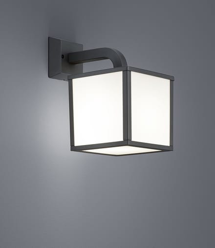TRIO CUBANGO - Wandlamp - Antraciet - incl. 1x E27 4,9W - Buitenverlichting - IP54
