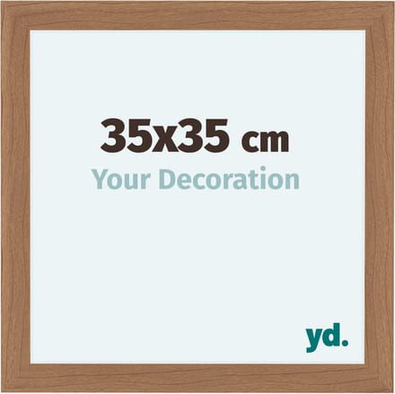Your Decoration - Fotolijst 35x35 cm - MDF - Notenhout Licht - Como