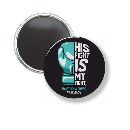 Button Met Magneet 58 MM - Myasthenia Gravis Awareness - NIET VOOR KLEDING