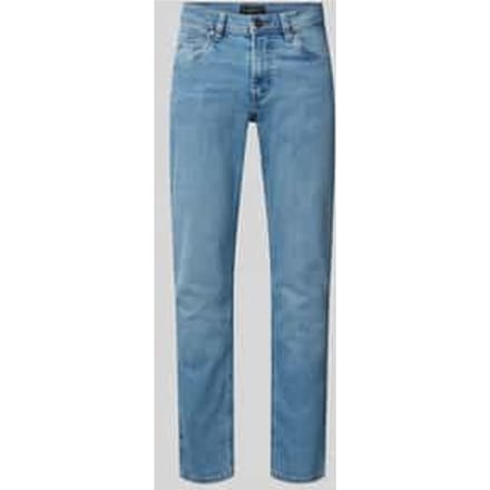 straight fit jeans van katoenmix