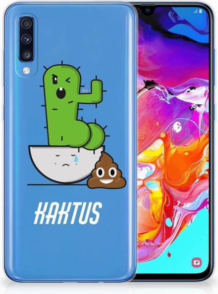 Samsung Galaxy A70 Telefoonhoesje met Naam Cactus Poo