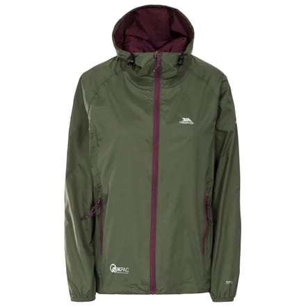 Dames waterdichte hoodie-jack met rits Trespass Qikpac