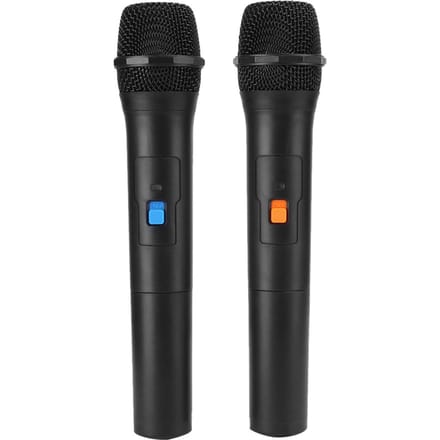 V16U Universele Draadloze Microfoon 2 In 1 VHF Universele USB Ontvangst Handmicrofoon Zwart Eén voor Twee