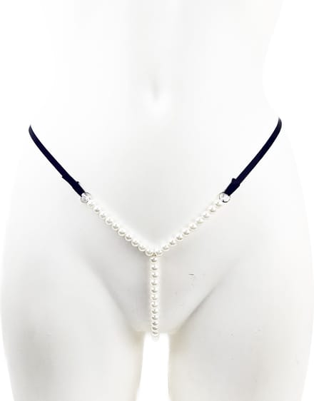 BamBella ® - String Kruisloos - One size - Sexy Zwart Erotische onderbroek dames
