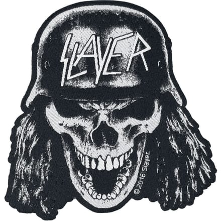 Slayer Patch - Wehrmacht Schedel - voor Geen - zwart-wit