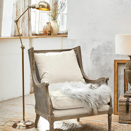 LOBERON Staande lamp Tulsa messing