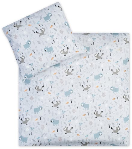 Julius Zöllner babybeddengoed jersey - Smart Friends, maat 80x80 + 35x40 cm