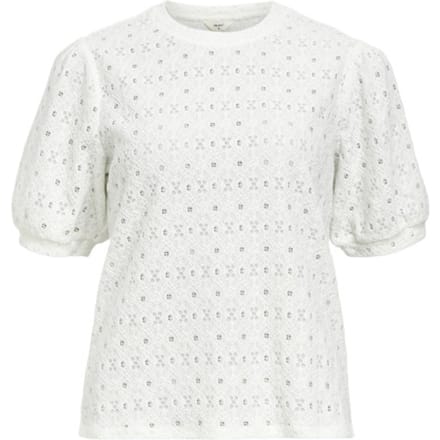Object Objlaila S/s Re Top Tops & T-shirts Dames - Shirt - Wit - Maat L