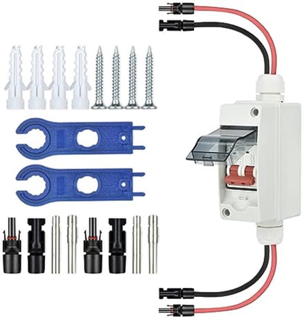 DC Scheidingsschakelaar 2-polig 32A 500V voor Zonne-installaties - Waterdicht IP65