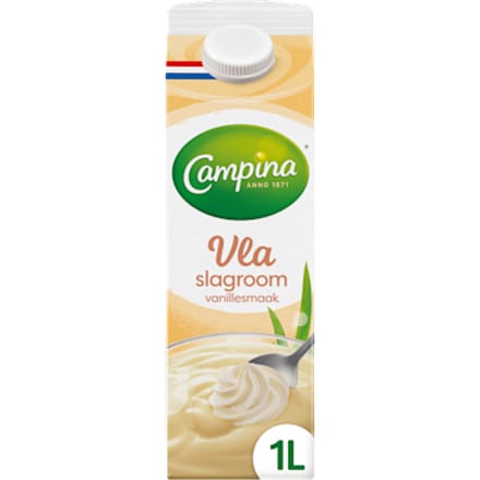 Slagroomvla vanille