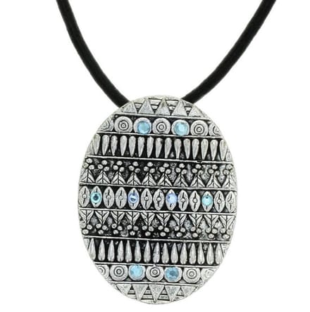 Behave - Vintage ketting dames - Ovale hanger - Boho stijl - 40,5 cm
